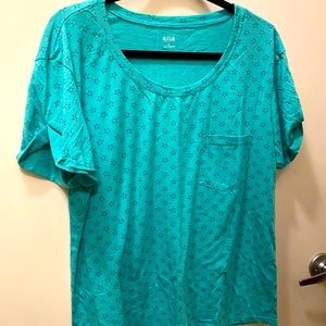 A.N.A short sleeve pocket tee in a star print